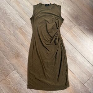 Theory Olive Midi Dress